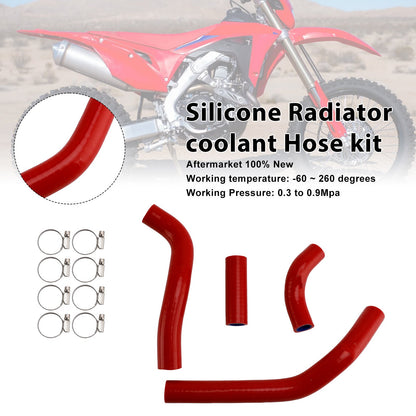 Kit di tubi flessibili in silicone per il liquido di raffreddamento del radiatore, compatibile con Honda CRF450R RX RWE 21-25