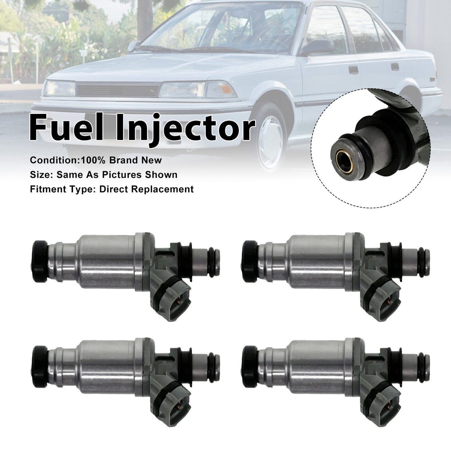 4 iniettori di carburante per Toyota Corolla 88-93 Celica 1990-1993 23250-16120