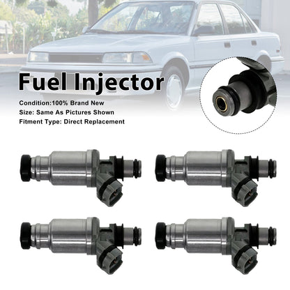 4 iniettori di carburante per Toyota Corolla 88-93 Celica 1990-1993 23250-16120