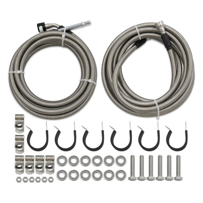 Kit tubo carburante intrecciato in acciaio inossidabile per Chevy Cobalt 2006-2008, 2,4 L l4 GAS, Quick Fix QFF0015SS