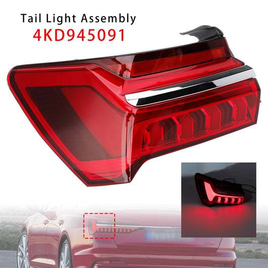 Gruppo fanale posteriore esterno sinistro a LED per Audi A6 C8 2019-2023 4KD945091