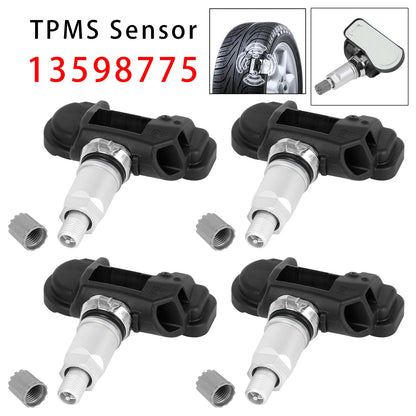 4 sensori di pressione pneumatici TPMS per Opel Zafira C Insignia Astra J Corsa 13598775