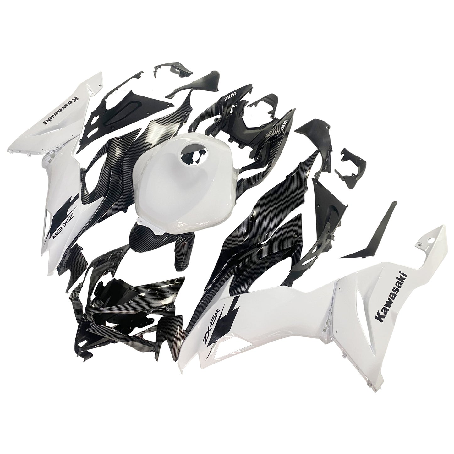 Kit carenatura Bodywork Abs di plastica adatta per Kawasaki ZX6R 2019-2023