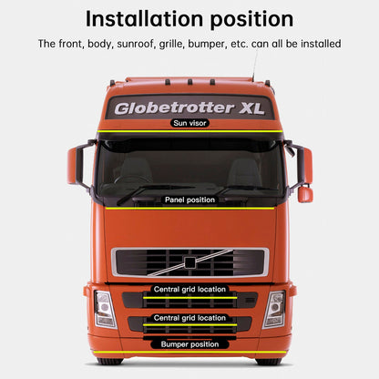 Strisce luminose a LED colorate per camion con telecomando da 2,4 m