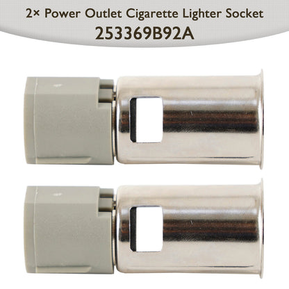 2× Presa di corrente Presa accendisigari 253369B92A per Nissan