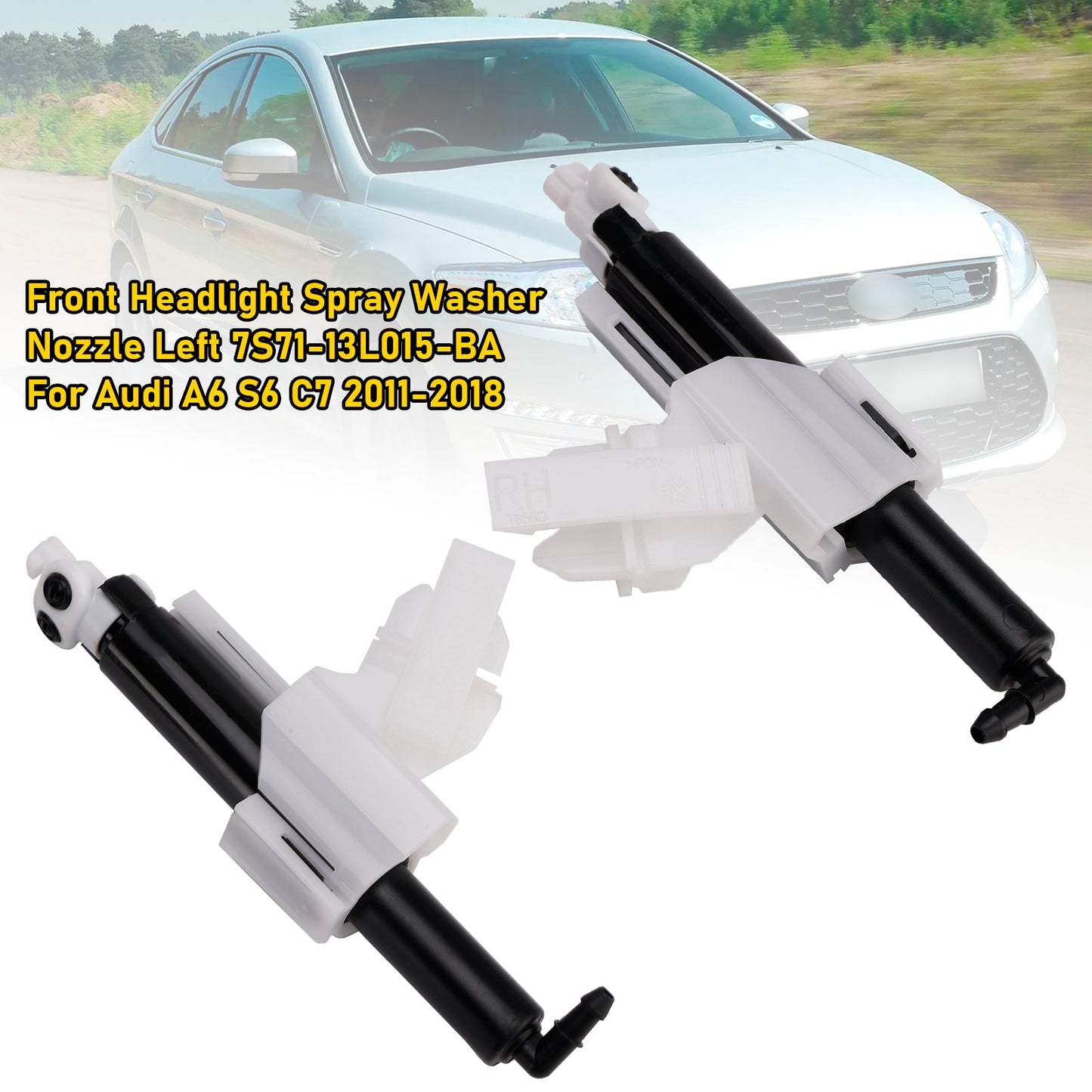 2007-2014 Ford Mondeo MK4 1 paio di ugelli lavavetri per fari anteriori