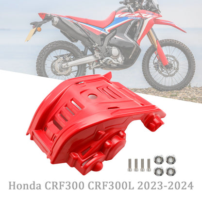 Piastra paramotore Honda CRF300 CRF300L 2023-2024 Protezione motore in plastica crepata