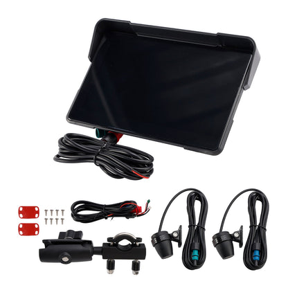 Motociclo CarPlay 7 pollici universale registrazione 1080P per scooter moto