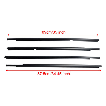 Modanatura guarnizione in vetro per porta esterna 4 pezzi per Toyota Yaris Vitz 2005-2010