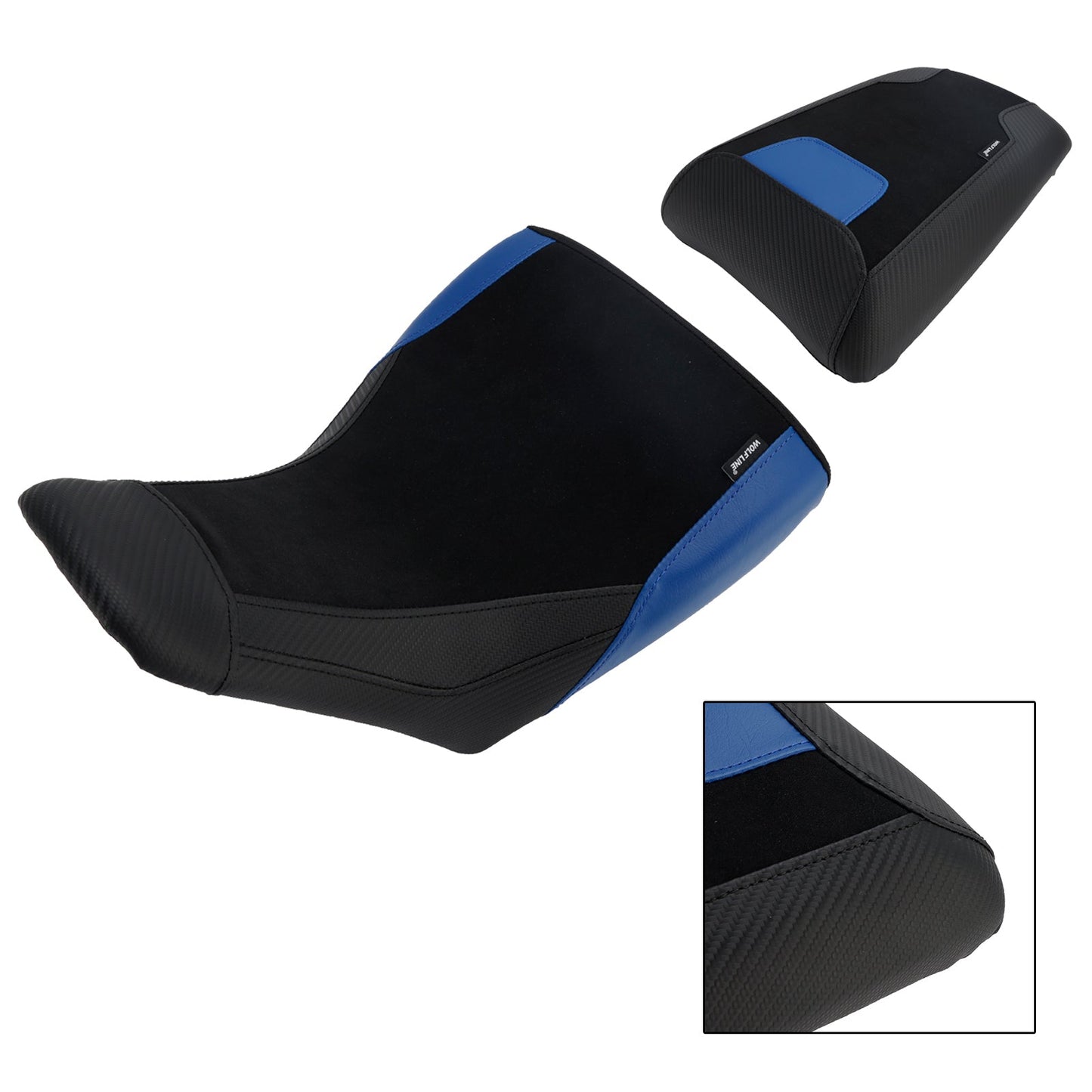 Kit di ammortizzatori Raider anteriori e posteriori per Suzuki V-Strom DL1050, colore blu, 2023-2025.