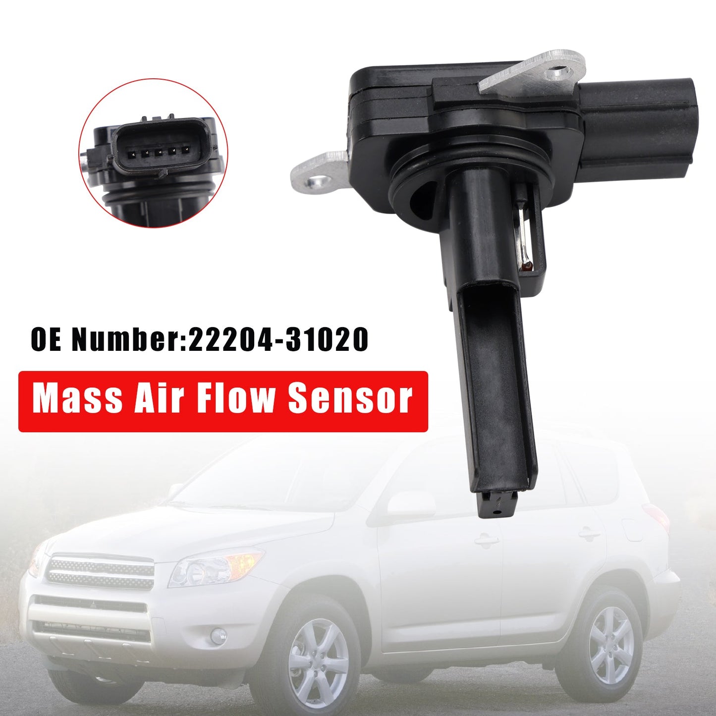 Sensore di flusso d'aria di massa 22204-31020 per Toyota Highlander RAV4 Lexus ES350 09-12