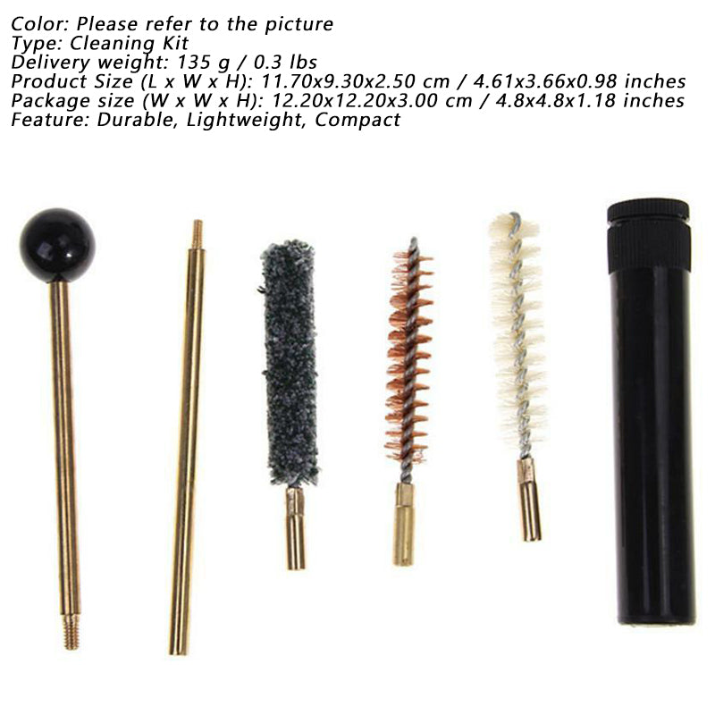 Universal Brushes Pistola Pulizia Kit per Cal .38 .357 9mm Pistol and Revolver