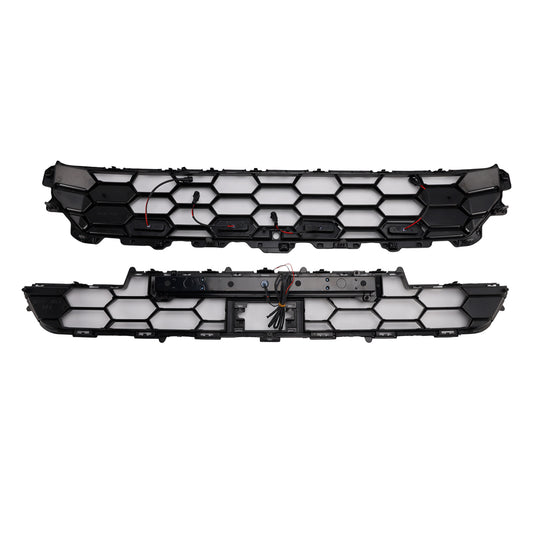2024+ Toyota 4Runner TRD PRO Paraurti anteriori Griglia W/Light Bar Nero