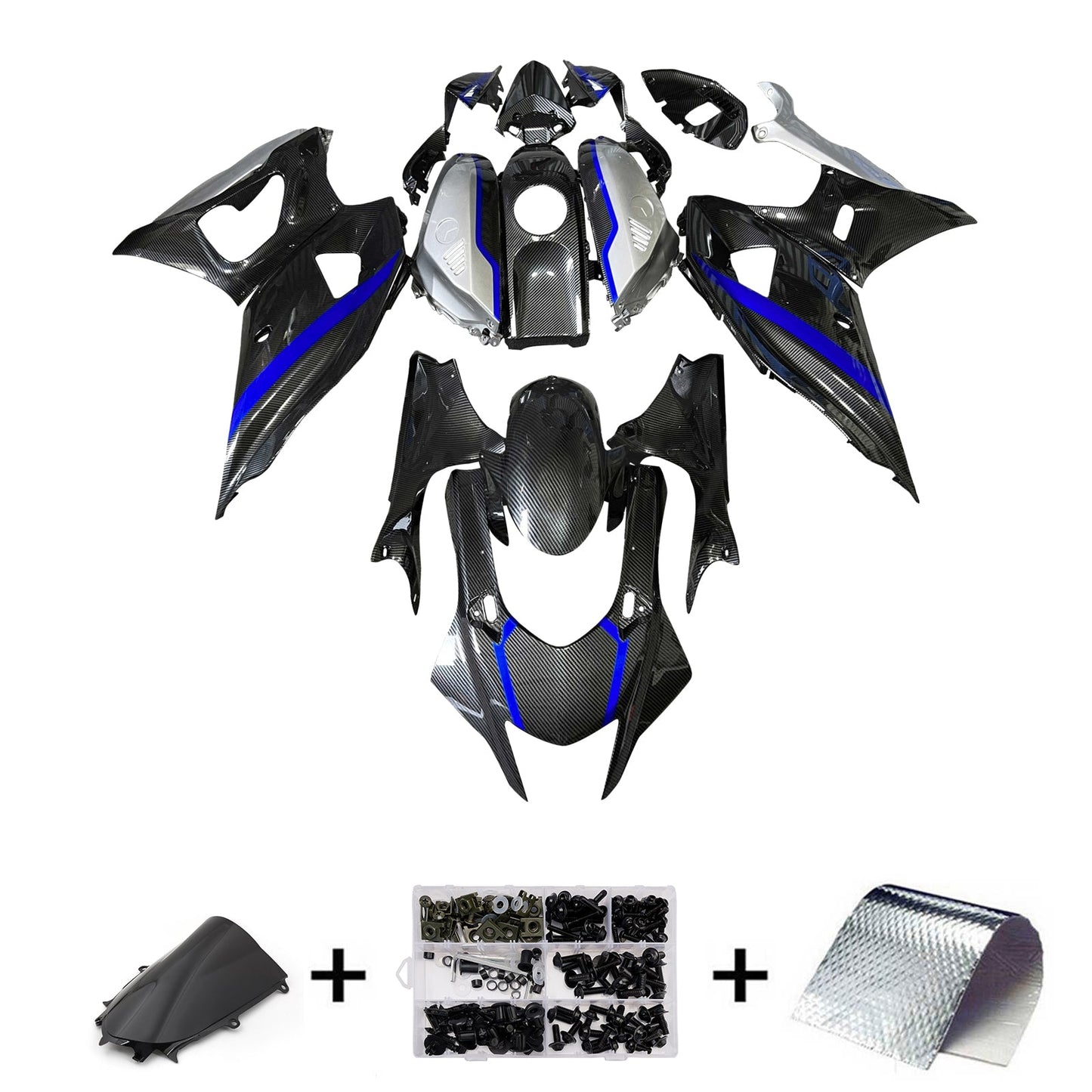 Kit carenatura iniezione in plastica ABS adatto per Yamaha YZF-R7 2021-2025