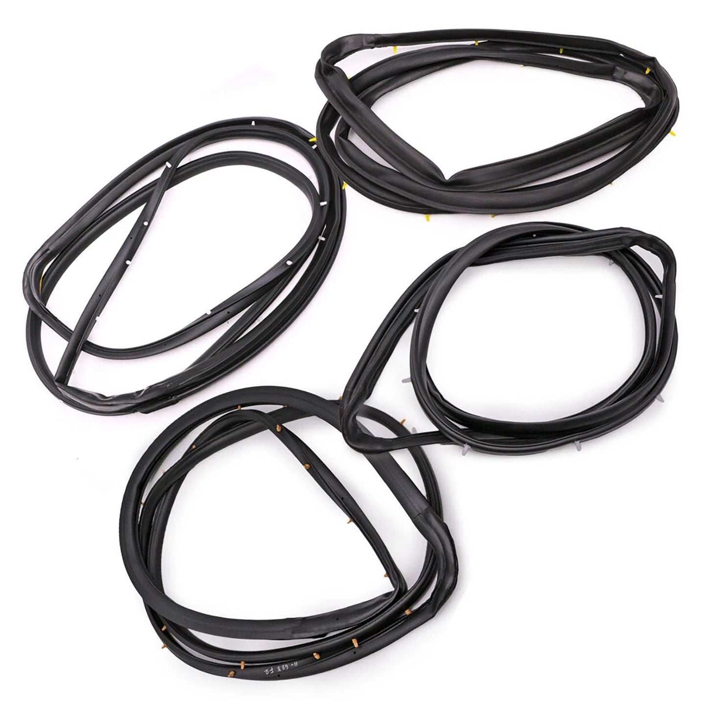 Guarnizione in gomma per porta anteriore e posteriore Nissan D22 Frontier 4 porte cabina doppia 1998-2005 4 pezzi 80831-2S400