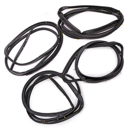 Guarnizione in gomma per porta anteriore e posteriore Nissan D22 Frontier 4 porte cabina doppia 1998-2005 4 pezzi 80831-2S400