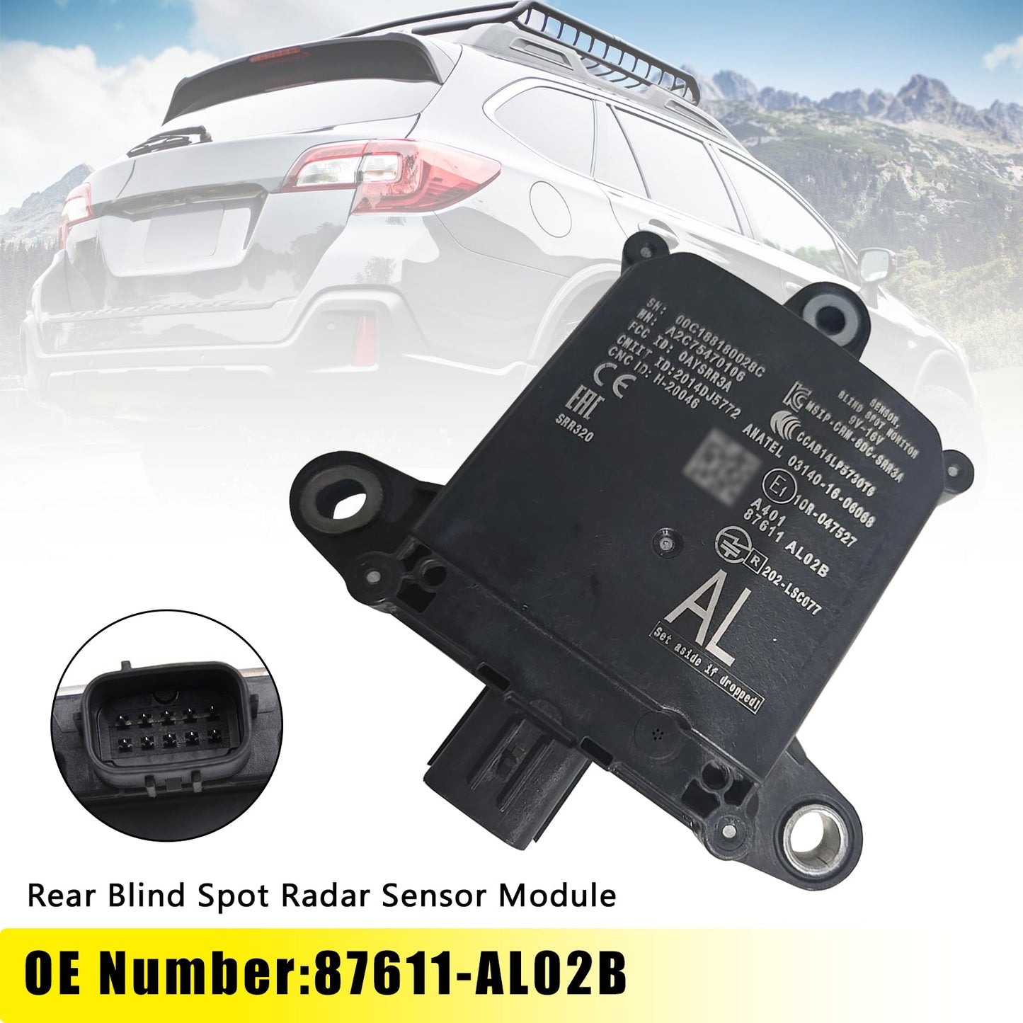 Modulo sensore radar per angolo cieco posteriore 87611-AL02B per Subaru Outback 2018-2019
