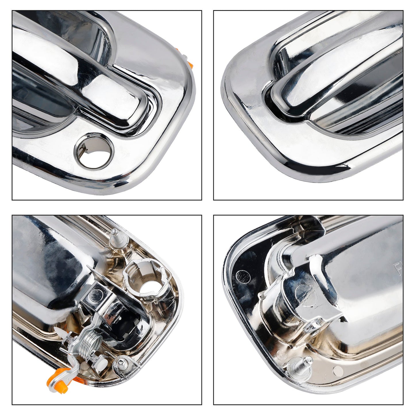 Set di 4 maniglie esterne anteriori cromate per Chevy GMC Silverado 99-06