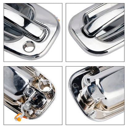 Set di 4 maniglie esterne anteriori cromate per Chevy GMC Silverado 99-06