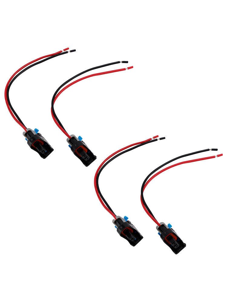 4 pezzi Connettore per iniettore di carburante, clip a treccia, sgancio rapido, adatto per Buick