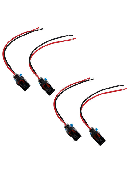 4 pezzi Connettore per iniettore di carburante, clip a treccia, sgancio rapido, adatto per Buick