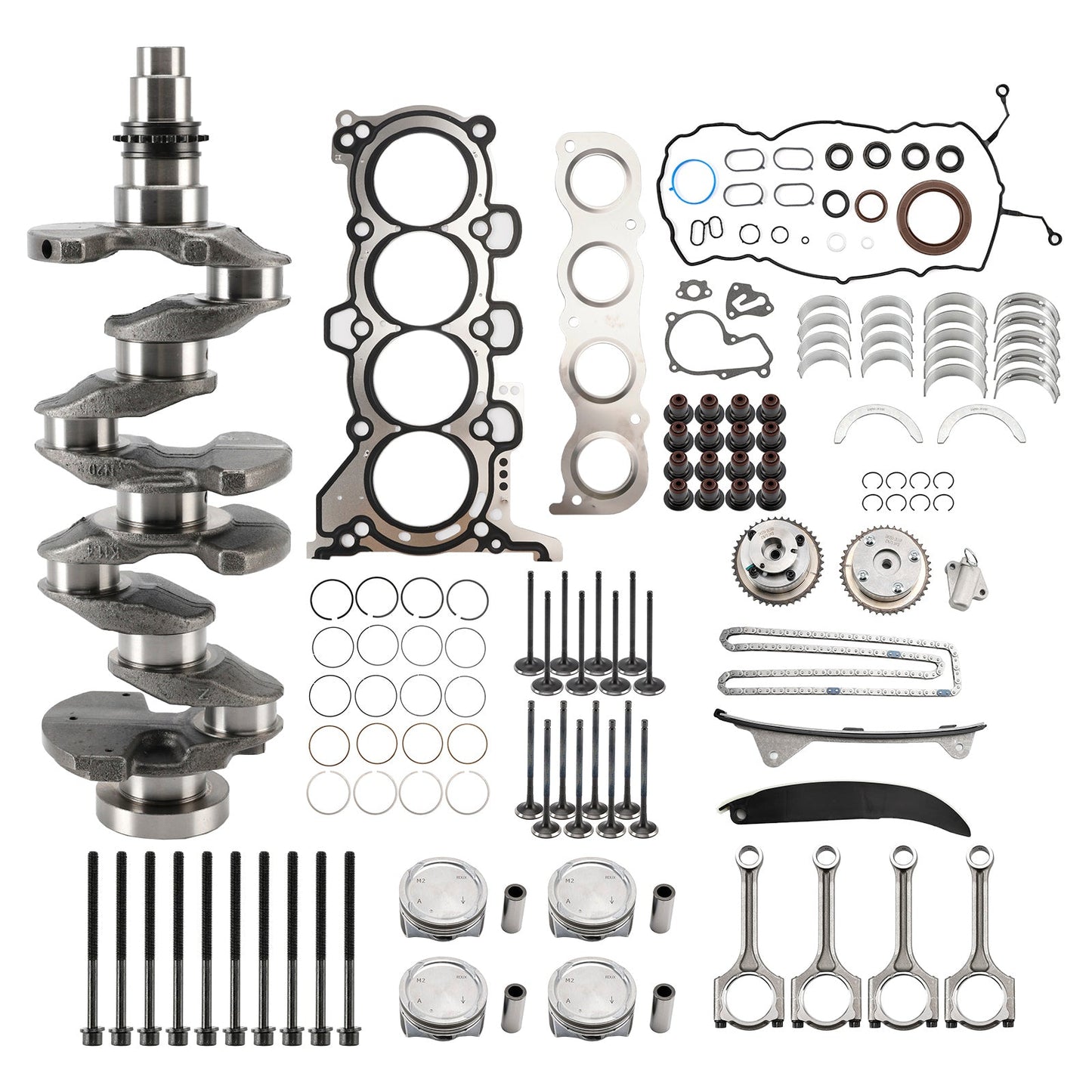 Kit di revisione e ricostruzione del motore Hyundai Kia G4NG 2.0L con fasatura delle bielle dell'albero motore