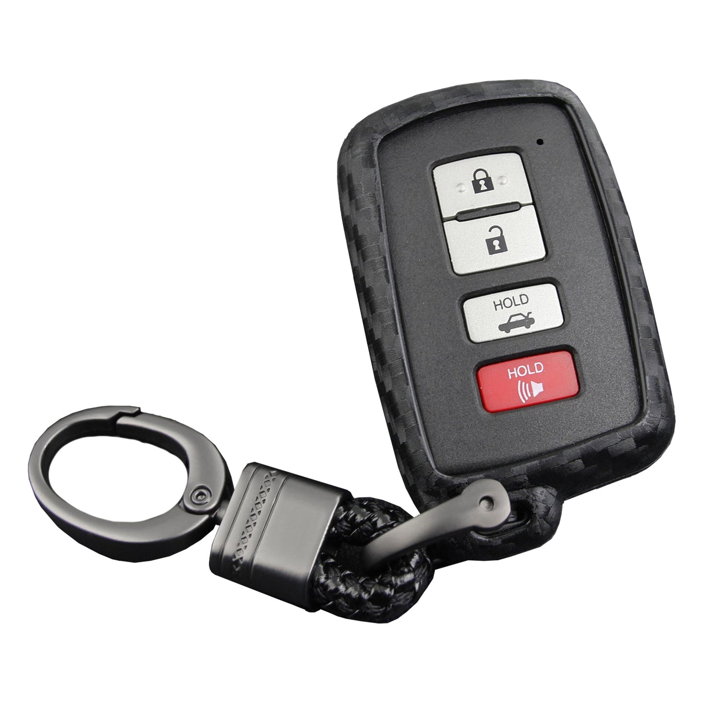 Custodia in similpelle e silicone per chiave auto con fibbia per Toyota Highlander