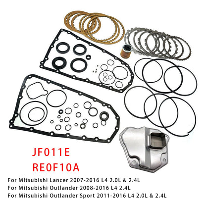 Kit di ricostruzione del cambio automatico CVT Nissan Sentra L4 1.8L, 2.0L e 2.5L 2005-2012 RE0F10A JF011E 5191890AA