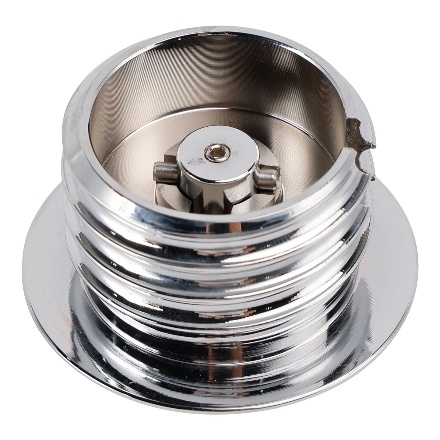 Set di tappi serbatoio a vite in alluminio billet cromato per Touring Softail Dyna