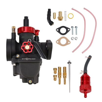 Carburatore ATV Carb 24mm per moto da cross 140cc-150cc Go kart