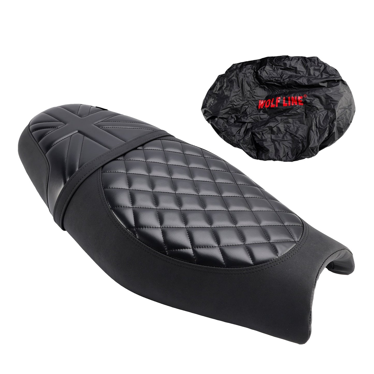 Sostituisci il sedile anteriore posteriore del conducente e del passeggero nero per Street Twin Speed Twin 900 BrownC