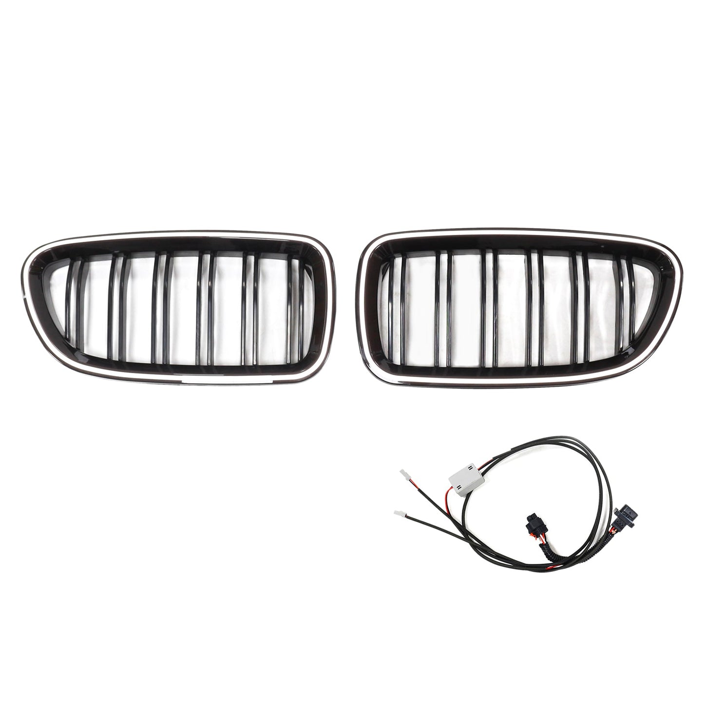 11.2009-02.2017 BMW Serie 5 F11 Touring Rene Paraurti Griglia Griglia Nero Lucido 51137203649 51137203203