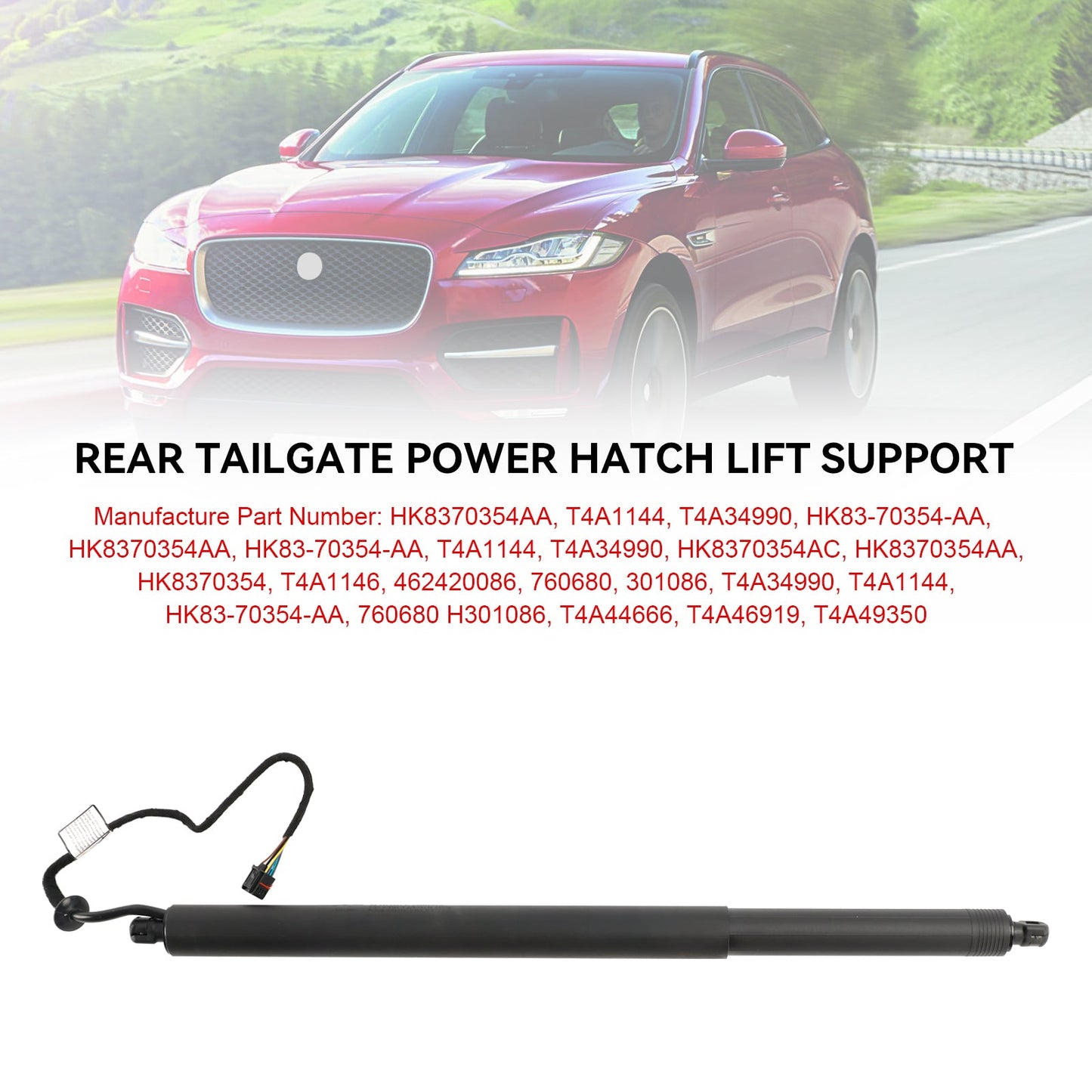 Montanti elettrici posteriori per portellone posteriore Jaguar F-Pace X761 2016-2018 HK8370354AA