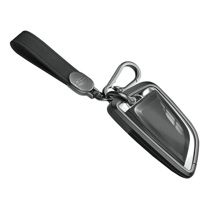 Custodia per chiave auto in TPU nero in lega di alluminio con fibbia per BMW X3 X1 X5