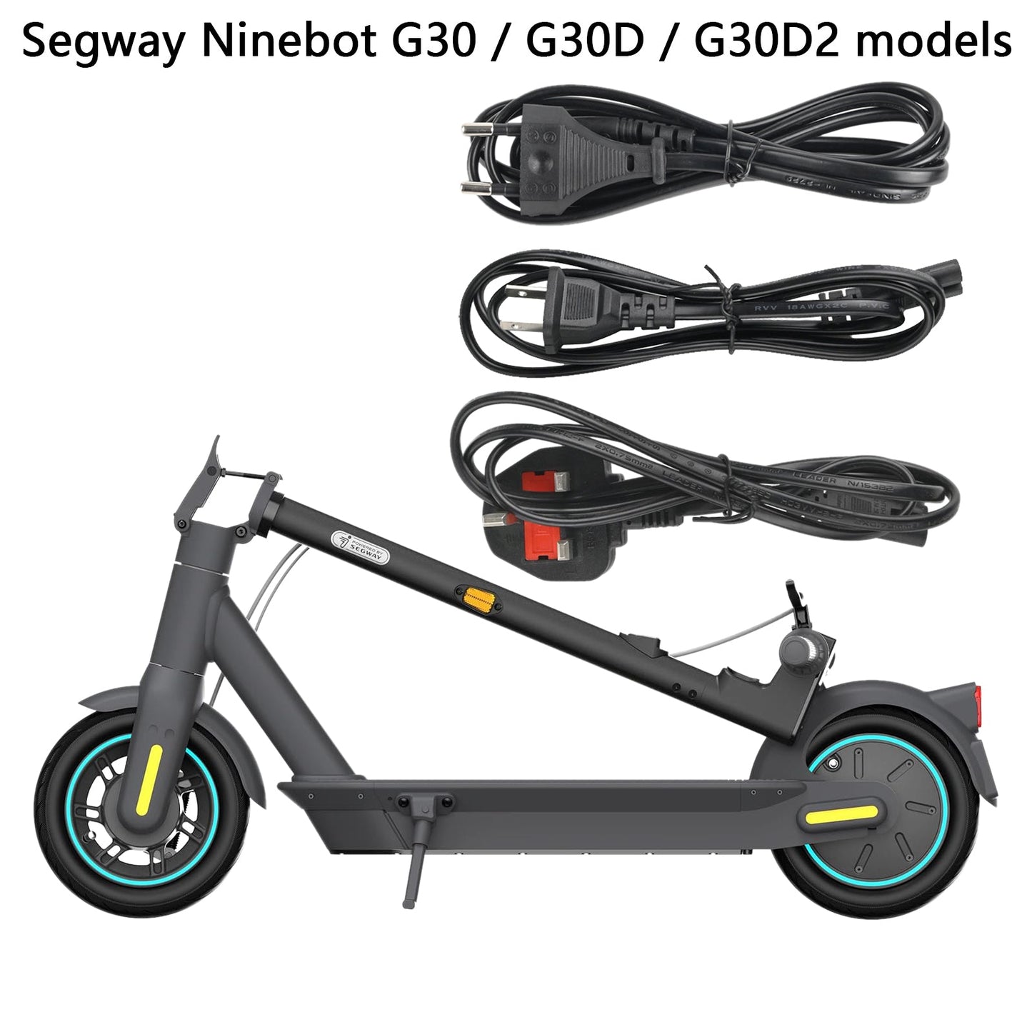 Cavo di ricarica per monopattino elettrico Segway Ninebot MAX G2/G30/G30P/P65/P100S