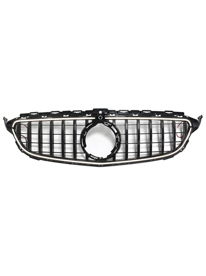 Per Mercedes W205 C250 C300 2015-2021 W/LED Griglia paraurti anteriore nera