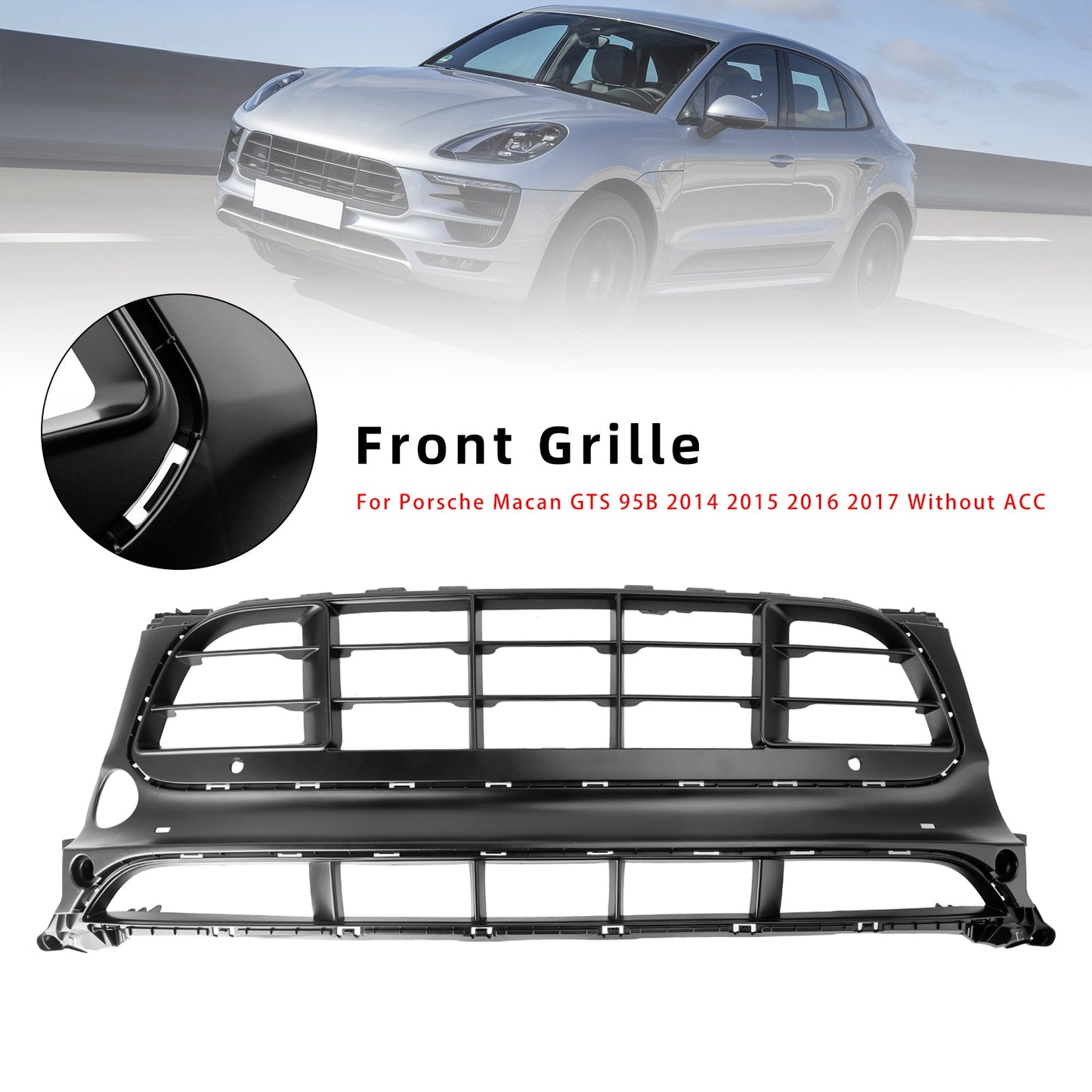 Griglia paraurti anteriore Porsche Macan GTS 95B 2014-2017 95B807683-AG-0K1