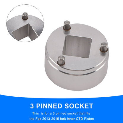 Strumento per presa forcella per la rimozione del pistone interno a 3 pin Fox CTD - come 398-00-348