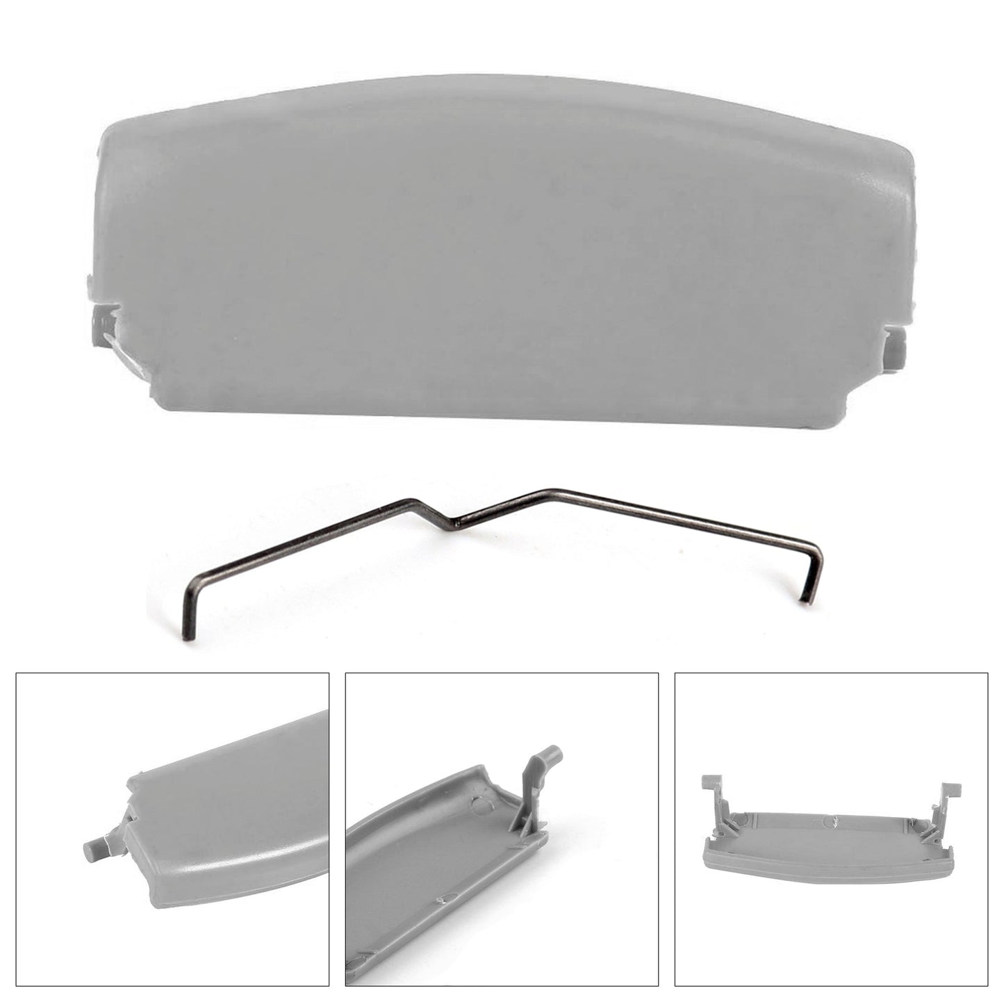 Chiusura del coperchio del bracciolo centrale della console grigia per Audi A4 B6 B7 2001-2008 8E0864245E