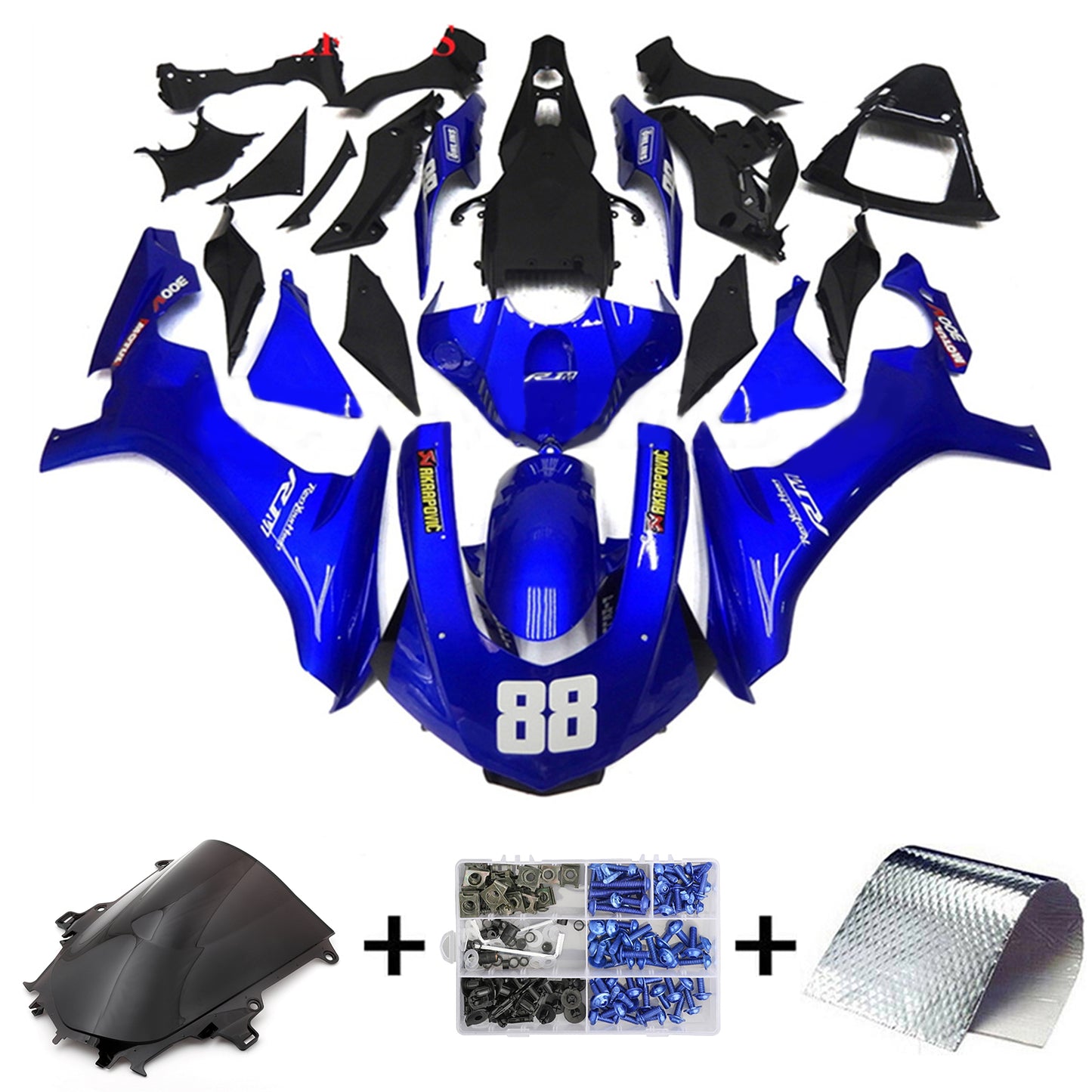 Kit carenatura BODYWORK ABS di plastica per Yamaha YZF 1000 R1 2015-2019