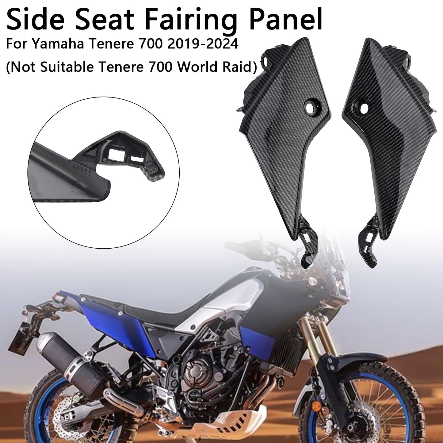 Pannello carenatura sella laterale Yamaha Tenere 700 2019-2024