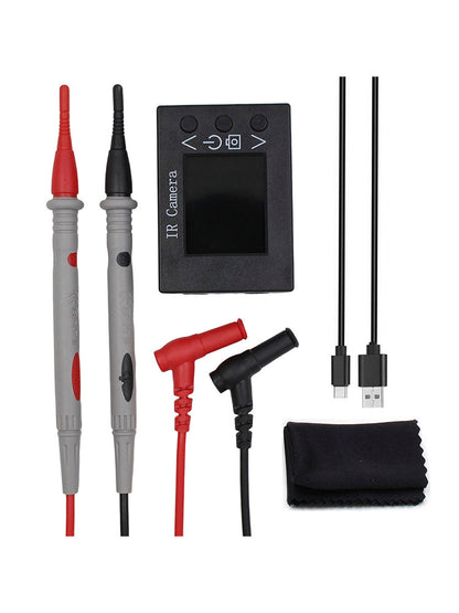 Tester di temperatura con telecamera a infrarossi 2 in 1, termocamera con sensore di immagine da 1,8 pollici