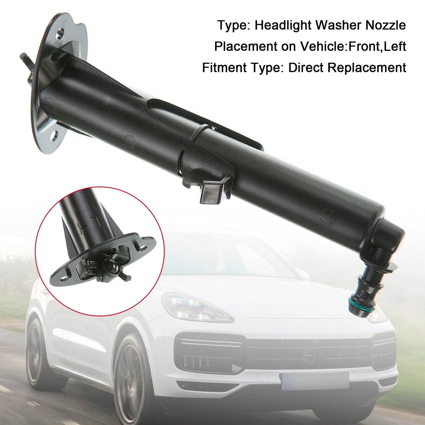 Ugello lavavetri anteriore sinistro Porsche Cayenne 2015-2017 95862816110
