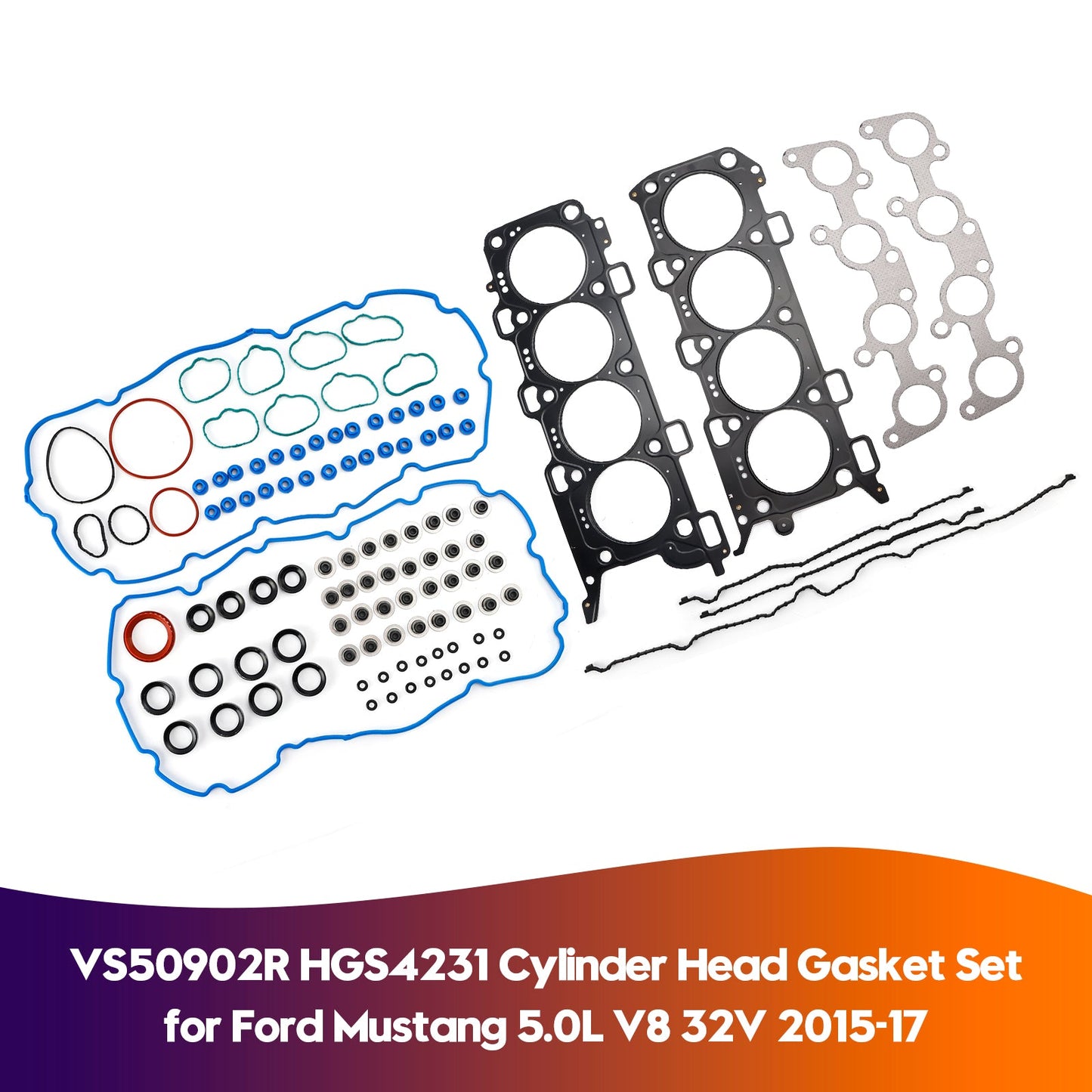 VS50902R HGS4231 Set guarnizioni testata cilindro per Ford Mustang 5.0L V8 32V 2015-2017