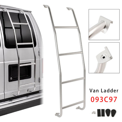 Scala per furgone a 4 gradini 093PML per Dodge Ram ProMaster tetto alto 2014-2025