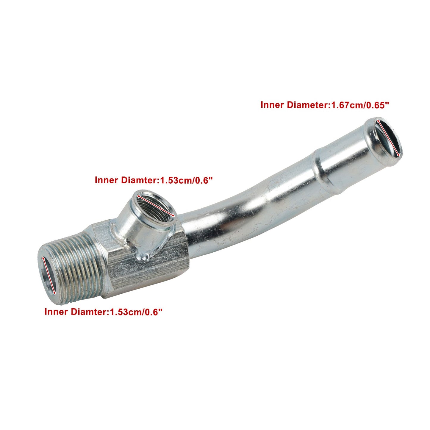 Tubo di raccordo a gomito per sensore di temperatura del liquido di raffreddamento, compatibile con Ford F-150, F-250, F-350 dal 1985 al 1997.