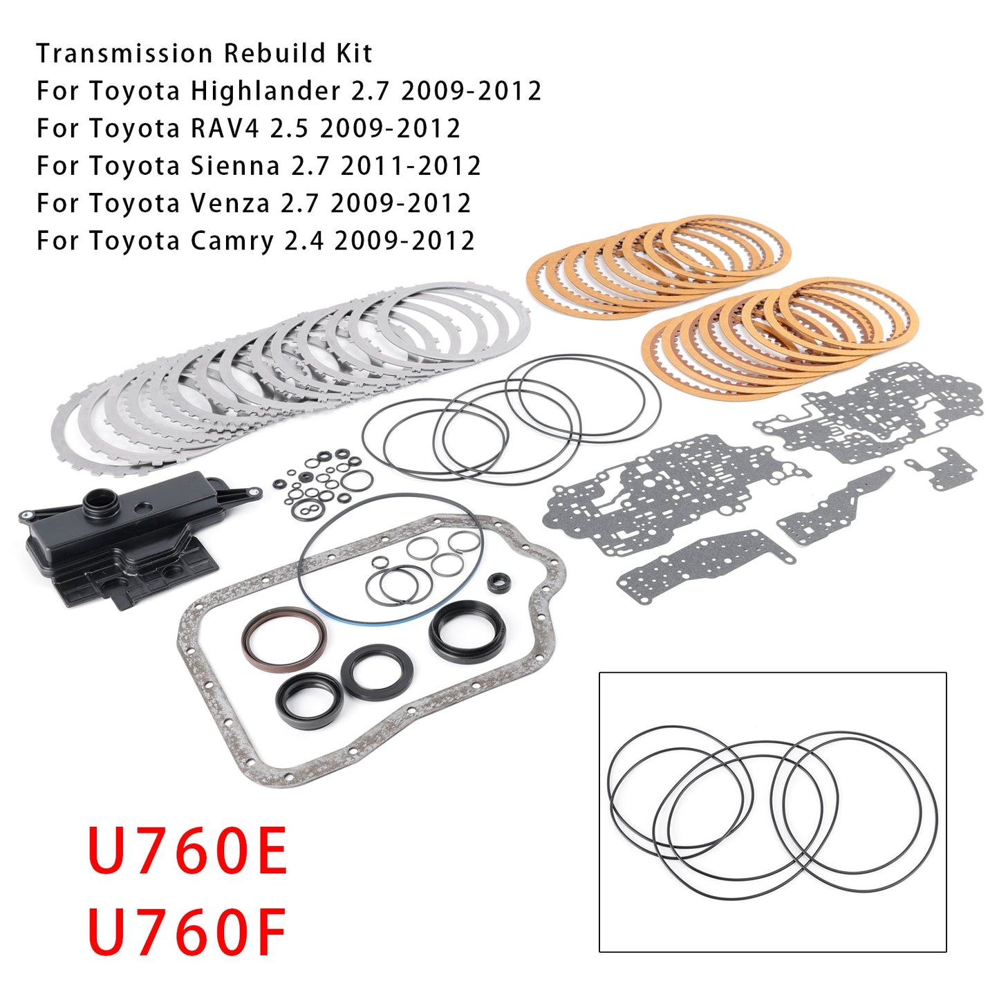 Kit di ricostruzione del cambio principale U760E U760F con filtro per Toyota Highlander RAV4