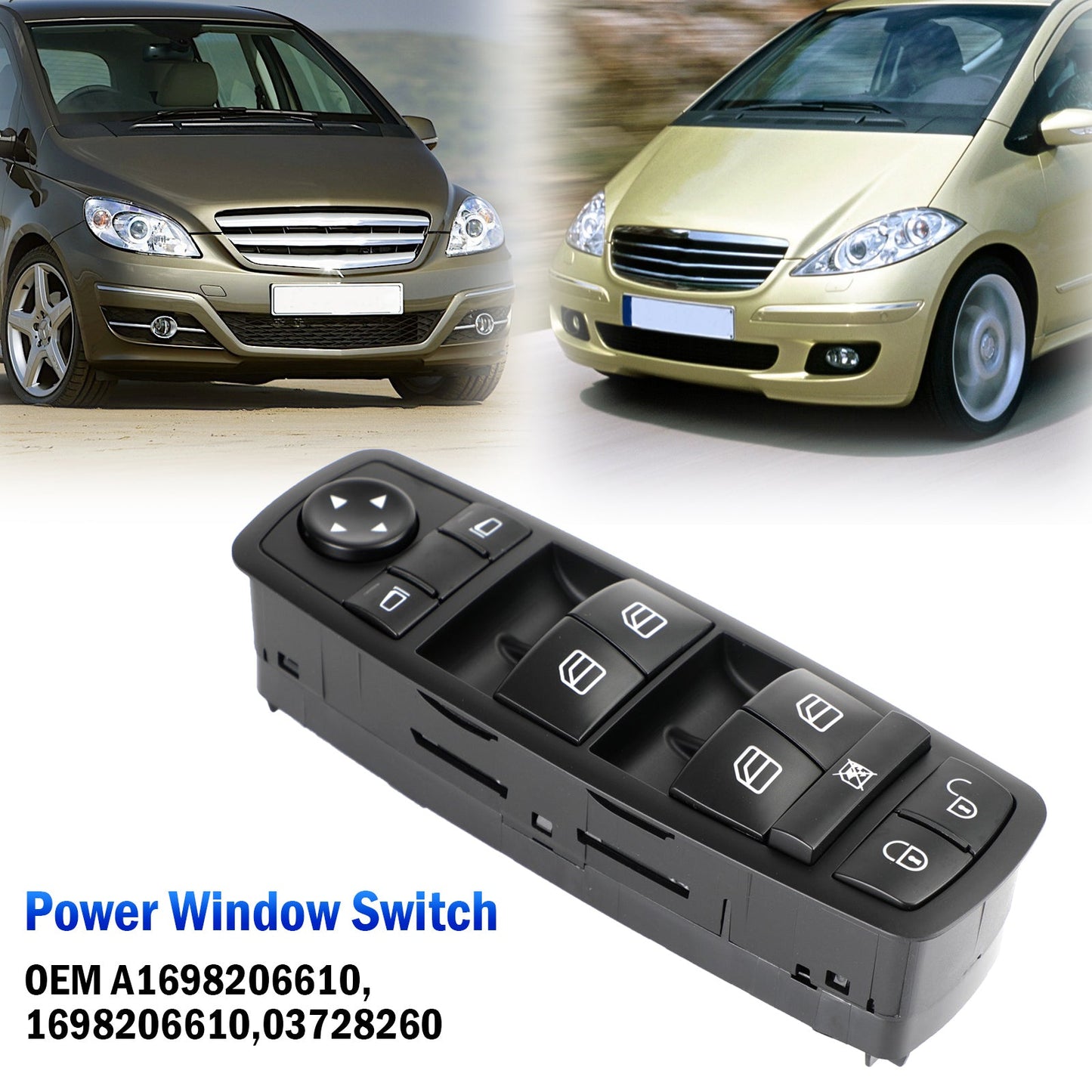 Interruttore alzacristalli elettrico principale per Mercedes-Benz W169 W245 1698206610
