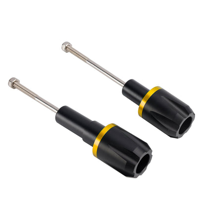 Protezioni telaio antiurto CNC Kawasaki Ninja 650 2017-2023 Oro Nero