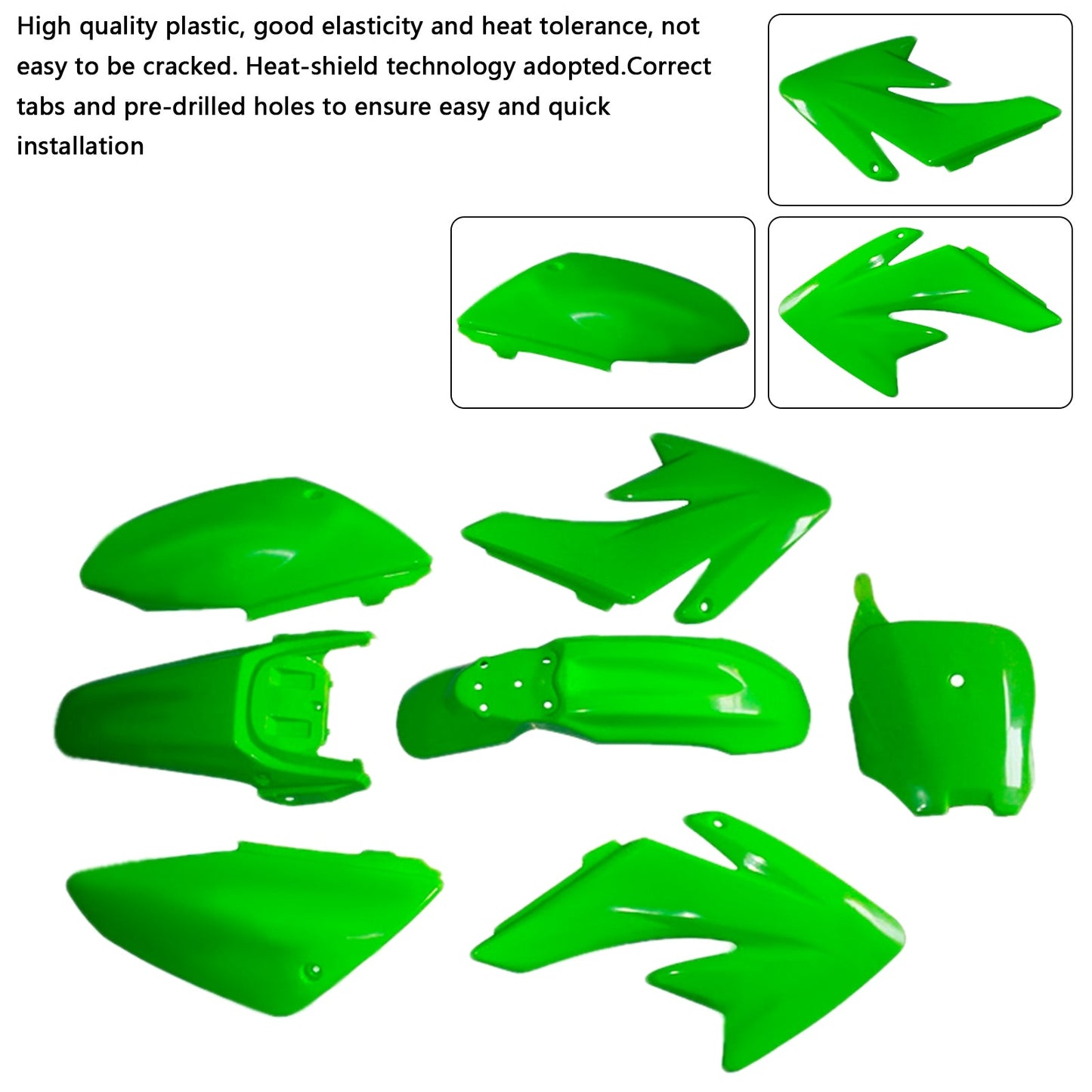 Kit di plastica per carrozzeria e parafango per HONDA CRF70 DIRT BIKE
